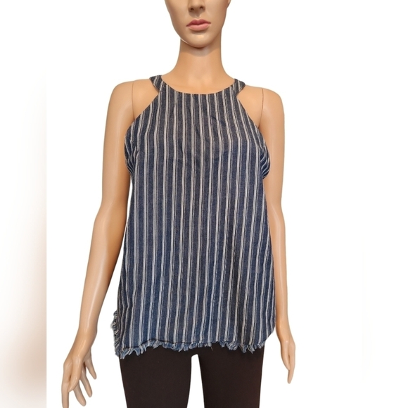 Altar'd State Tops - Altar'd State Denim Button Back Tank Top